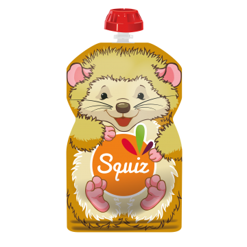 Squiz hervulbare knijpzakjes egel