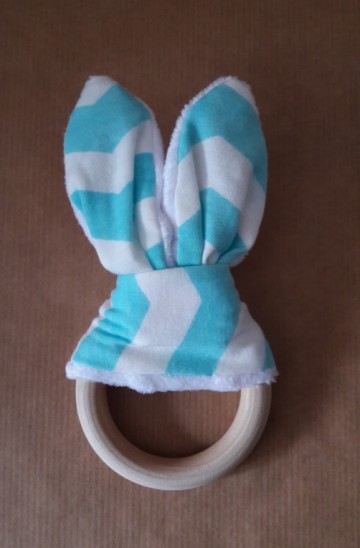 teether bunny blauw