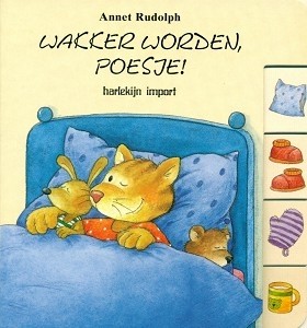 Wakker worden, poesje: kartonboekje