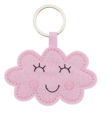 Global Affairs sleutelhanger wolk - roze