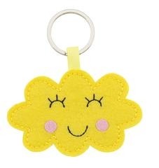 Global affairs sleutelhanger wolk - geel