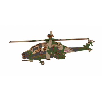 Apache helikopter  kleur 500x500