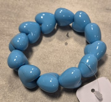 Armband harten acryl groot blauw1