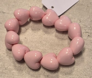 Armband harten acryl groot roze