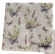 Boltze servet vlinder lavendel1jpg