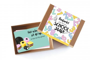 Doosje bedankt voor het fijne schooljaar