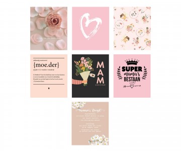 Doosje miniposters mama2jpg