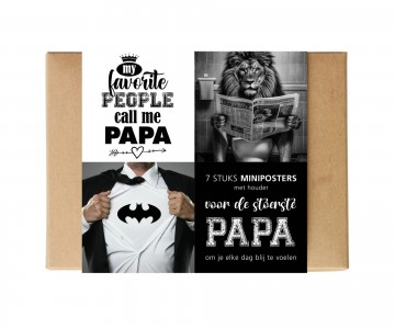 Doosje miniposters papa