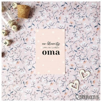 Een bloemetje voor de liefste oma