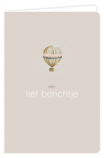 Een lief berichtje luchtballon