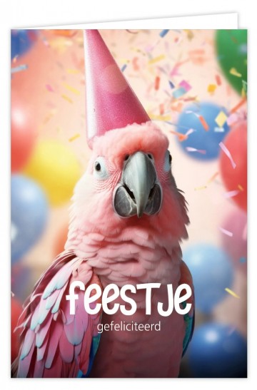 Feestje gefeliciteerd kaketoe