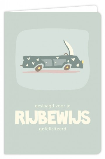 Geslaagd voor je rijbewijs gefeliciteerd