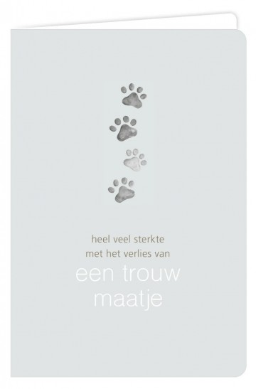 Heel veel sterkte met het verlies van een trouw maatje