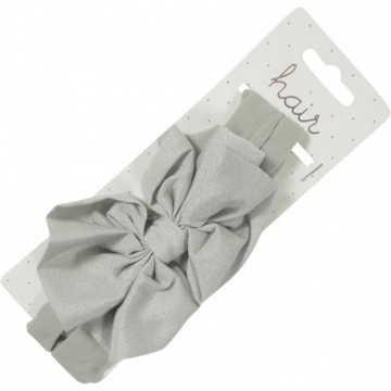 Hoofdband grijs met strik