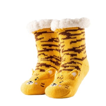 Housesocks tiger yellow textino kids