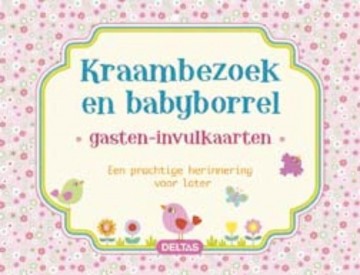 Invulkaarten kraambezoek roze
