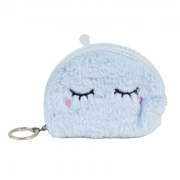 Jzwa0211 portemonnee 12x9 cm blauw synthetisch ogen make up tasje
