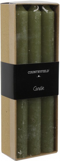 Kaarsset van 6 groen