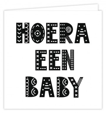 Kaart zoo hoera een baby
