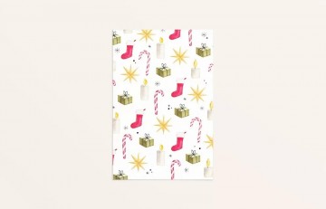 Kerstkaart kerst print