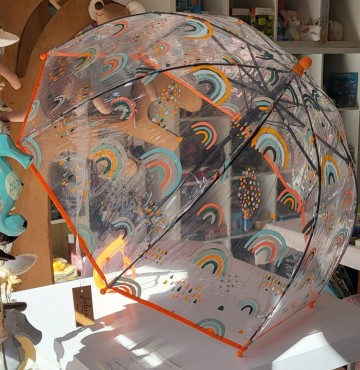 Kinderparaplu oranje   regenboog1jpg