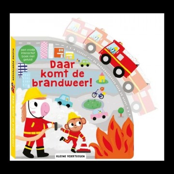 Kleine voertuigen daar komt de brandwe