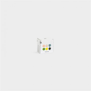 Klevering kleurrijke onderzetters set van 6 1