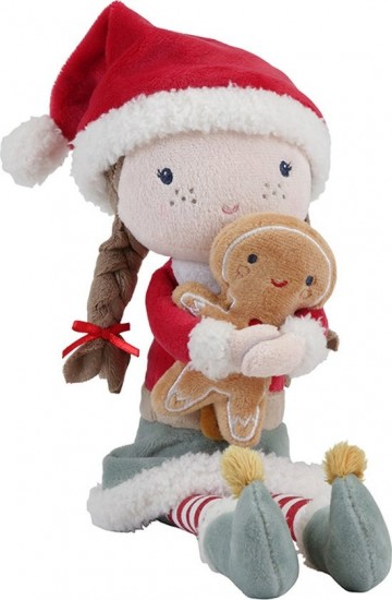 Knuffelpop kerst rosa 35cm2