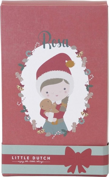 Knuffelpop kerst rosa 35cm3