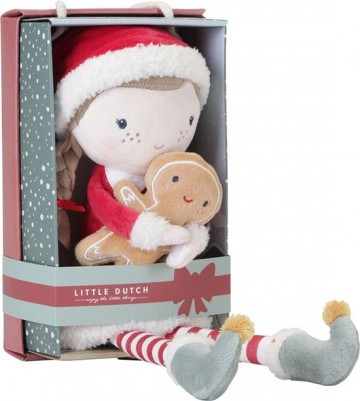 Knuffelpop kerst rosa 35cm5