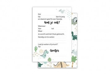 Krtkidsuitnodiging dinos achterkant