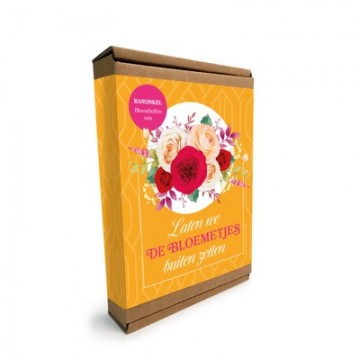 Laten we de bloemetjes buiten zetten ranonkel
