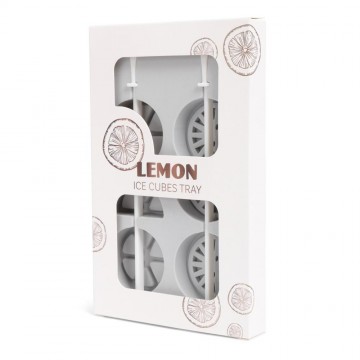 Lemon ice cubes grey