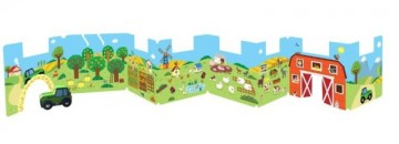 Maak je klaar rijden maar de tractor kartonboek met houten tractor ba42996 1
