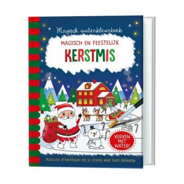 Magisch waterkleurboek kerstms