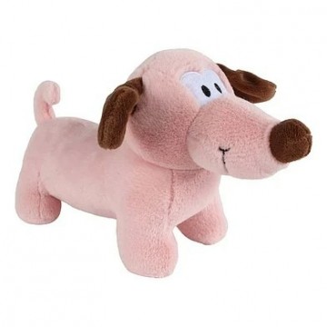 Mini club knuffel hond roze 3