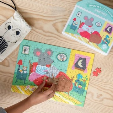 Mouse in a little house puzzle2webp