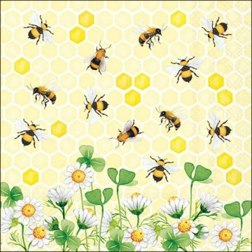 Napkin 33 bees joy