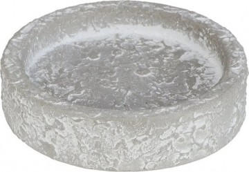 Onderzetter grey 9x2cm rond