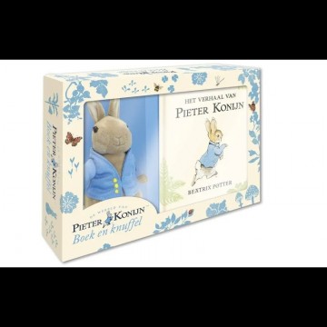 Pieter konijn boek en knuffel