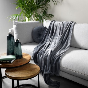 Plaid harvey charcoal gray 150 x 200 cm2jpg