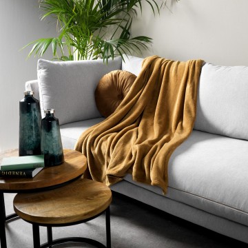 Plaid harvey tobacco brown 150x200 cm2jpg