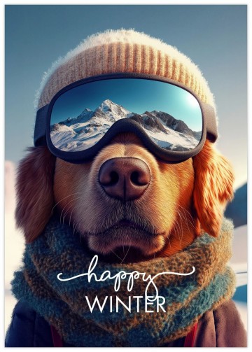 Poster happy winter