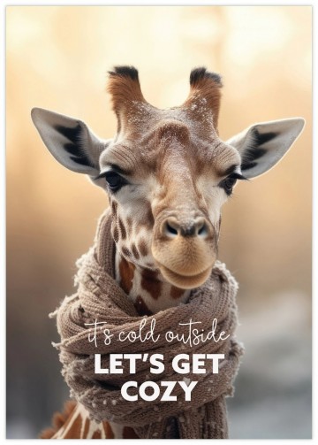 Poster its cold outside lets get cozy