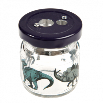 Prehistorische land glazen pot puntenslijper2png