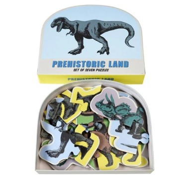 Prehistorische land set van zeven puzzels 1