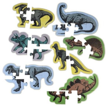 Prehistorische land set van zeven puzzels 2