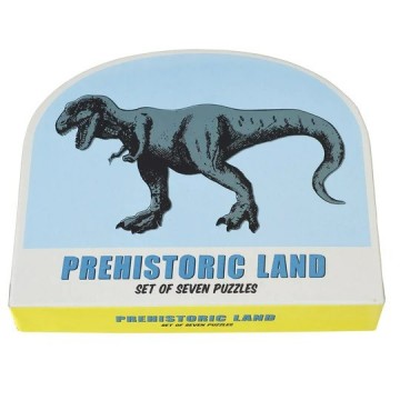 Prehistorische land set van zeven puzzels