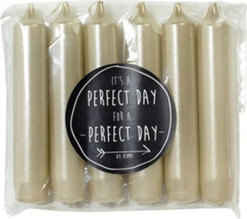 Rustik lys dinerkaarsen champagne