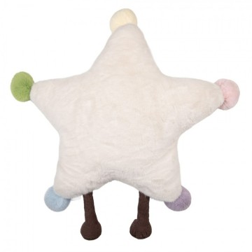 Sierkussen ster o 50x14 cm wit polyester 1